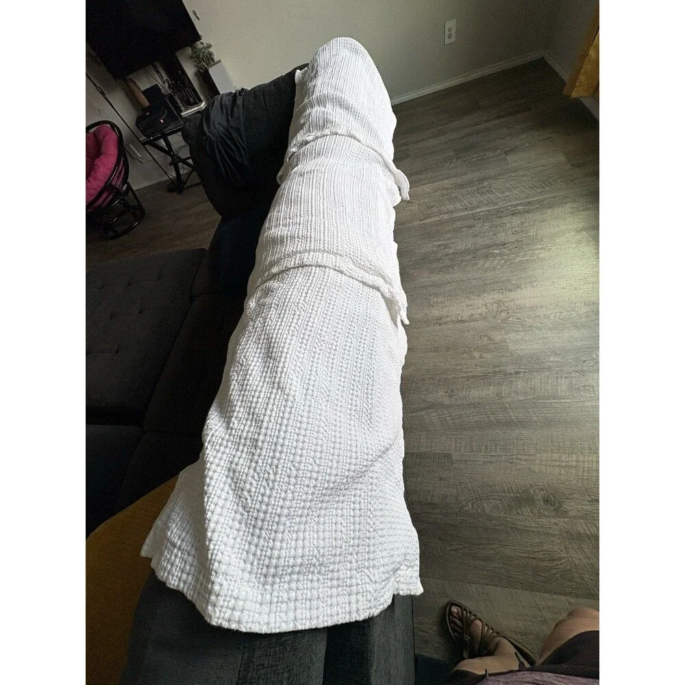Pottery Barn Honeycomb Cotton Duvet Cover W/ Sham King/Cal King Pls Read Details